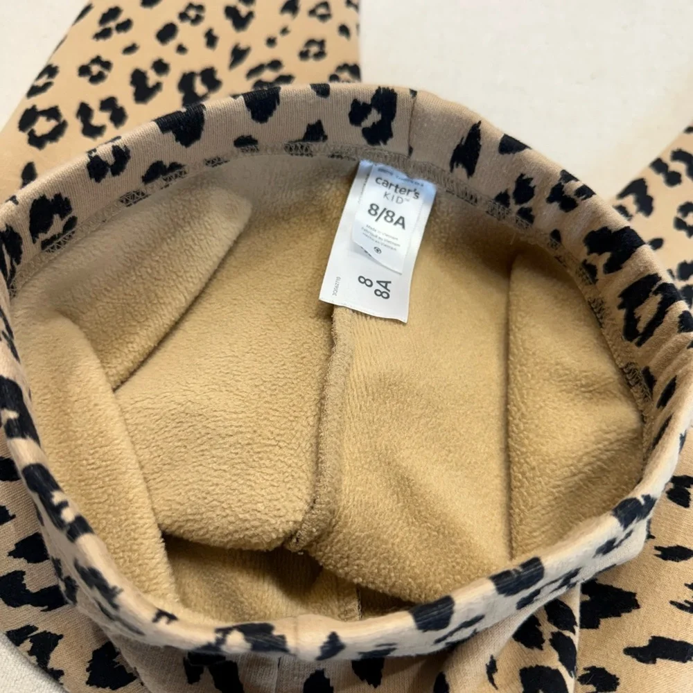 Carter’s Kid Girls Leopard Print Leggings - Size 8/8A